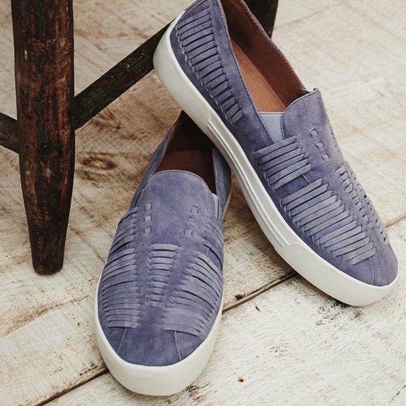 Joie Huxley slip-on suede woven suede leather sneaker 38.5 / 8 - Picture 1 of 8